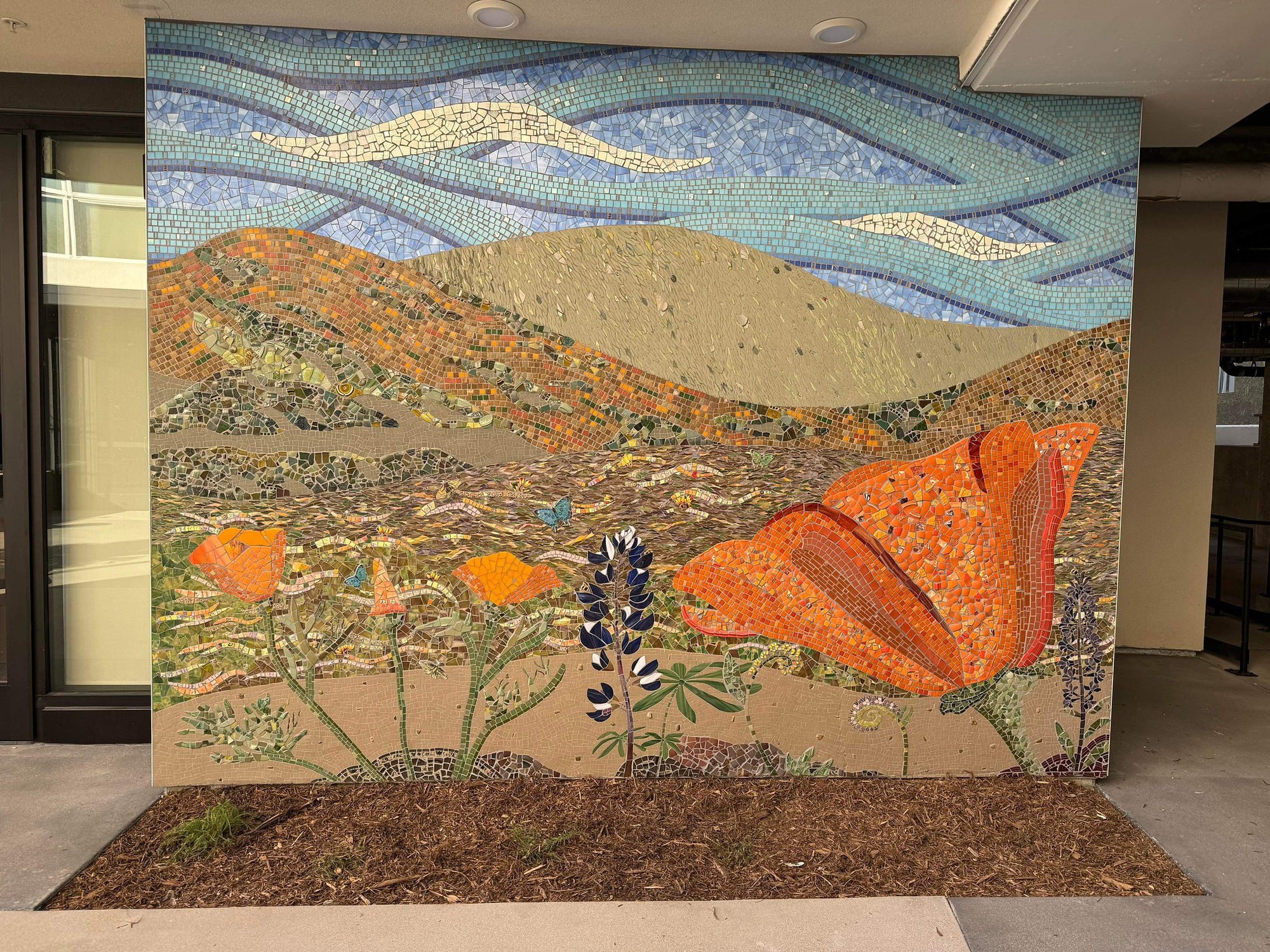 Poppies and Lupine Mosaic