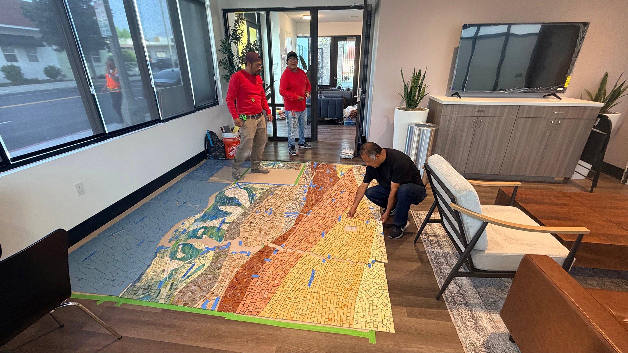 San Gabriel Mountains Mural Installation